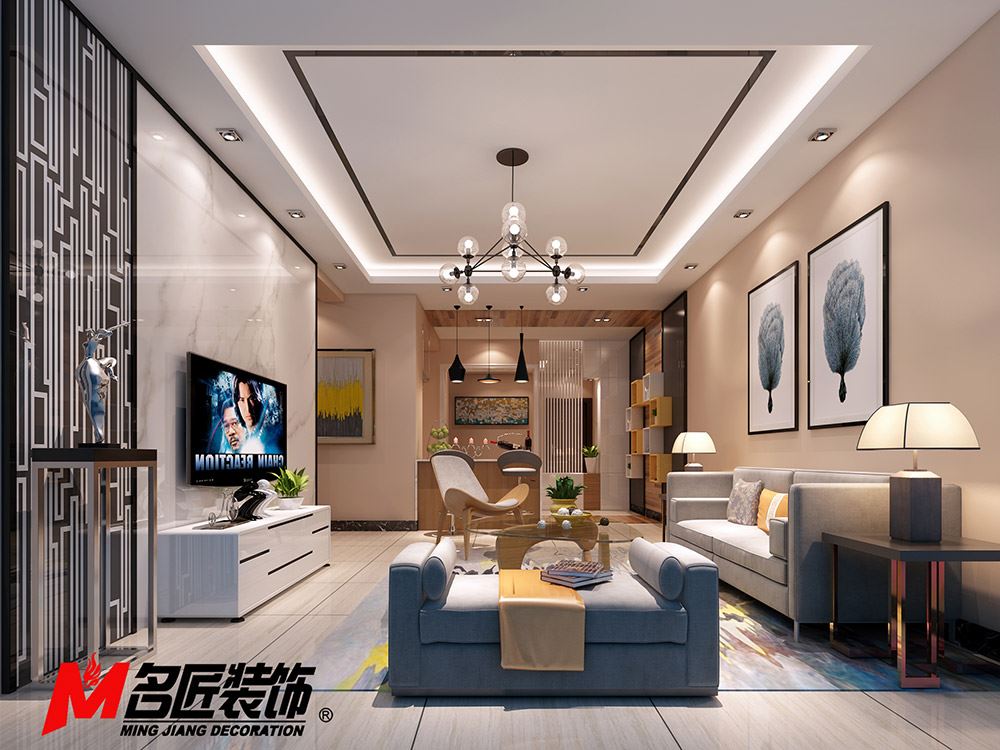 河源市碧桂園星鉆現(xiàn)代簡約風格三居室裝修案例